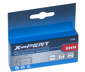 Скобы X-pert, 6мм.