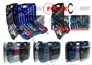 Набор инструментов 82пр.Forcekraft 1/2",1/4" (6гр.)(4-32мм) Profi