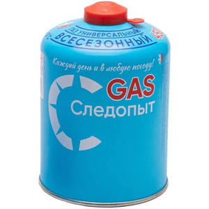 Газ для порт. плит "СЛЕДОПЫТ", метал. баллон, 450гр. резьб., (всесезонный) РОССИЯ/12/