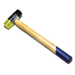 Молоток рихтовочный, 25 мм (пластик/резина), дерев.рукоятка