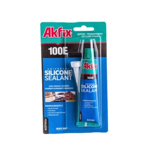 Силикон универсальный AKFIX 100 Е, 50мл Прозрачный (Блистер)