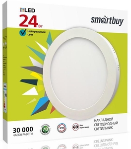 Накладной (LED) светильник Round(Круг) SDL Smartbuy-24w/6500K/IP20 (SBL-RSDL-24-65K)