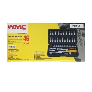 2462-5 Набор инструментов 46пр. 1/4" WMC TOOLS