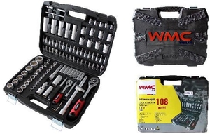 Набор инструментов 108пр. 1/2'', 1/4'' (6гр.) WMC TOOLS