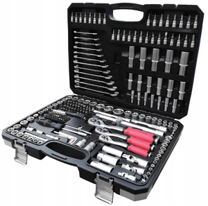 Набор инструментов 216 пр 1/2", 3/8”, 1/4" (6 гр)(4-32мм)