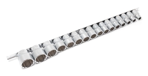 1/2" Набор головок 16пр.(12гр.)(10-32мм) на планке Forsage