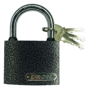 Замок навесной серый Dron 63 