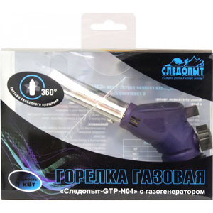 Горелка порт. "СЛЕДОПЫТ-GTP-N04", пьезо., с газогенер. (цанг.)