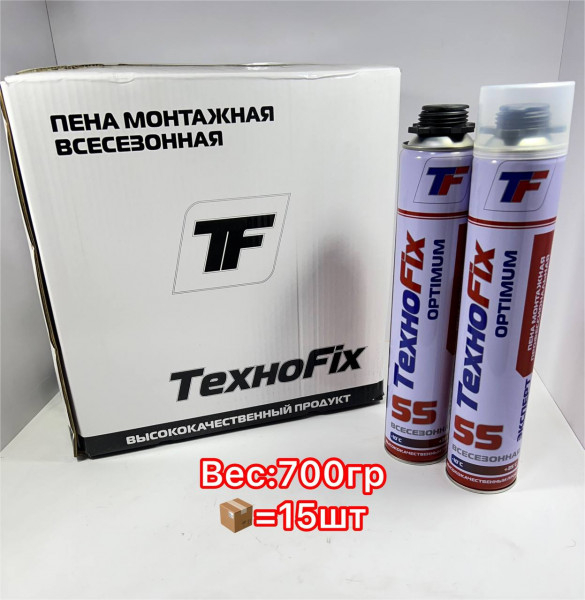 Пена монтажная всесзонная профессиональная 55 л. TEXHO FiX 2 в 1