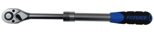 Трещотка  реверсивная  телескопическая 1/2"L310-440мм с резиновой ручкой (72зуб.)