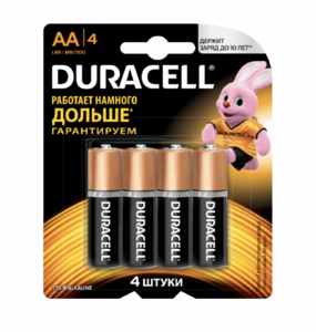 Батарейки Duracell AA Alkaline 1.5V, 