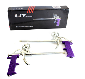 Пистолет для монтажной пены, алюминиевый корпус Foam Gun,фиолетовый