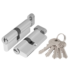 Цилиндровый механизм (AZ102/70) AZ1002Knob70 (30+10+30) CP хром AJAX