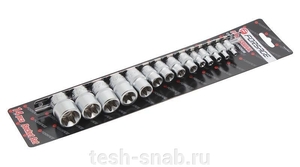 Набор головок Е15пр.(1/4"Е4-Е8)(3/4"Е10-Е14)(1/2"Е16-Е24)   