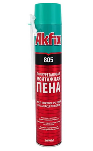 Пена AKFIX 805 монтажная бытовая 850гр. 12шт