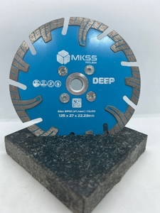 MK-725 Диск алмазный по бетону турбо-сегмент DEEP 115х2,4x8/27х22,23 MKSS