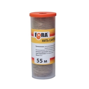 Нить сантехническая льняная   FORA    55м   (24/1шт)