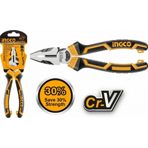 Плоскогубцы INGCO INDUSTRIAL +30% к силе, комбинированные 200мм