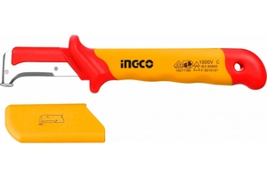 Нож электрика INGCO INDUSTRIAL 1000В диэлектрический С ПЯТАЧКОМ 185*50мм