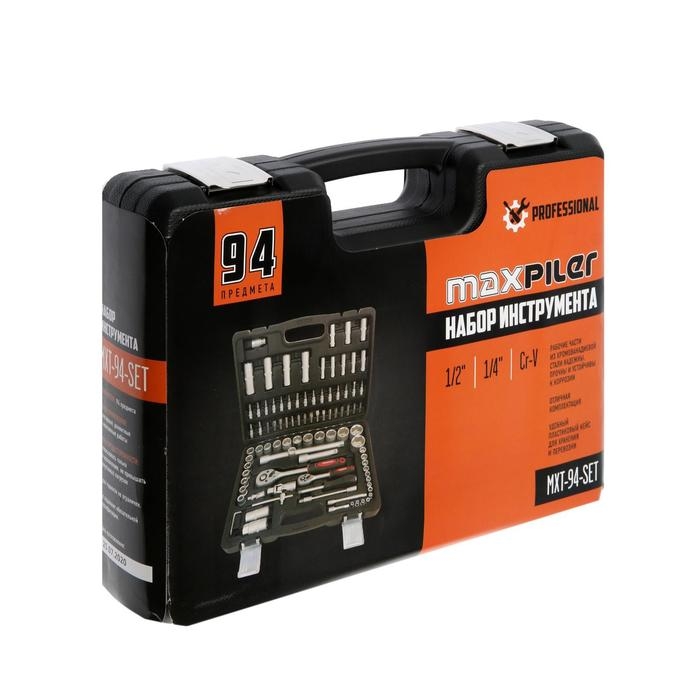 набор инструментов MXT-108-SET (108 предметов, 1/2" и 1/4", CrV)