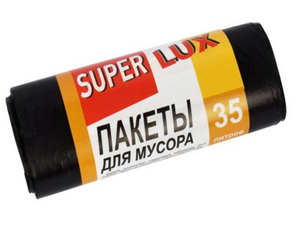 Пакеты для мусора ELITE LUXE 50х60см 35литров/15шт (уп 50шт)