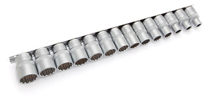 622114 Набор головок 12-ти гранных 1/2" 14 пр.(8,9,10,12,13,14,15, 16,17,18,19,21,22,24 мм)  