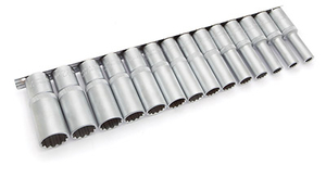 622314 Набор головок 12-ти гранных удлиненных 1/2" 14 пр.(8,9,10,12,13,14,15, 16,17,18,19,21,22,24 