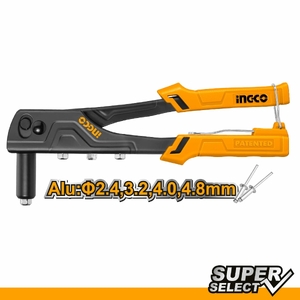 Заклепочник INGCO 260мм, SUPER SELECT 2,4-4,8 мм (6/24)