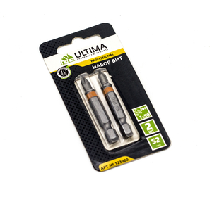 Набор бит Ultima, PH2х50, сталь S2, профессиональные,компл-2шт