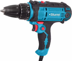 Шуруповерт сетевой STURM PROFI 450Вт, 2 скорости, БЗП 10мм, 45Нм, ШНУР 5М (1/4)