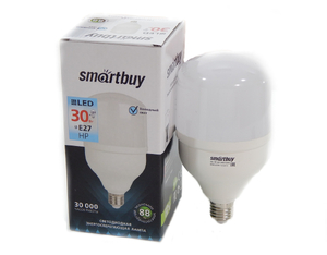 Светодиодная (LED) Лампа Smartbuy-HP-30W/6500/E27 (SBL-HP-30-65K-E27)